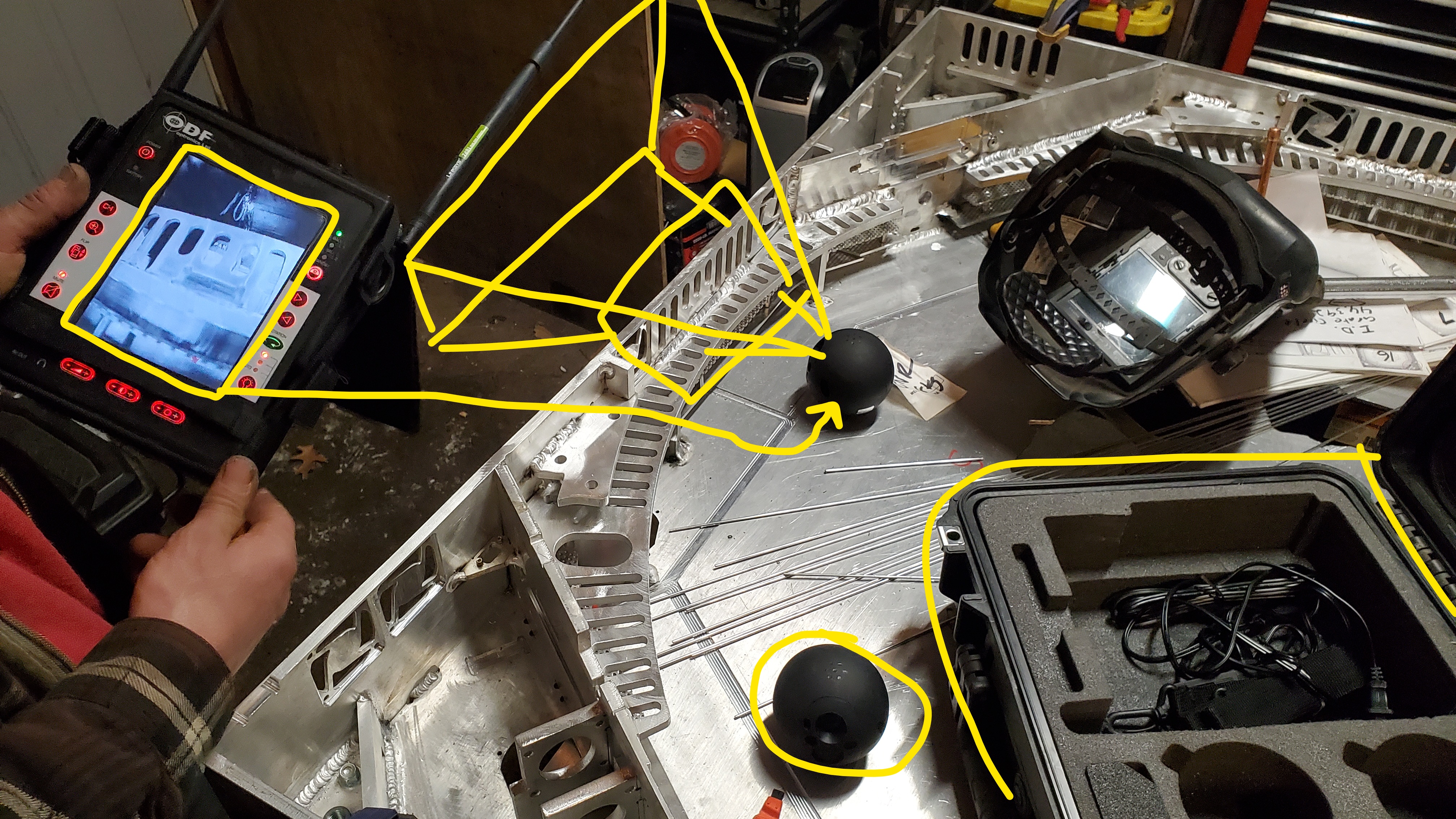 Annotated view of special ops equipment